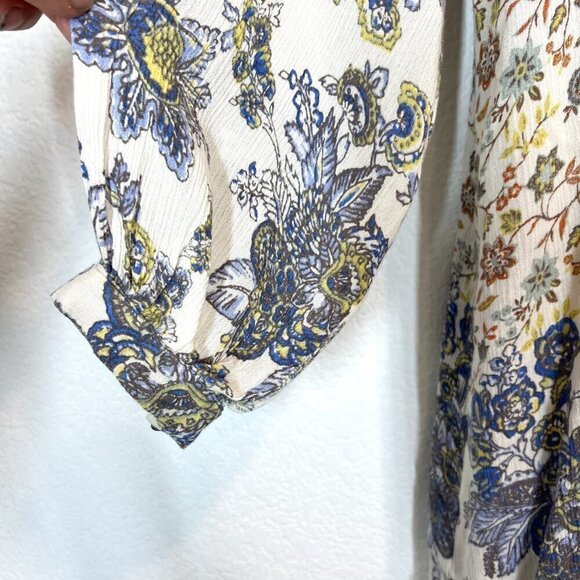 Free People Dress Peasant Cottagecore Boho Blue XS - Picture 9 of 12